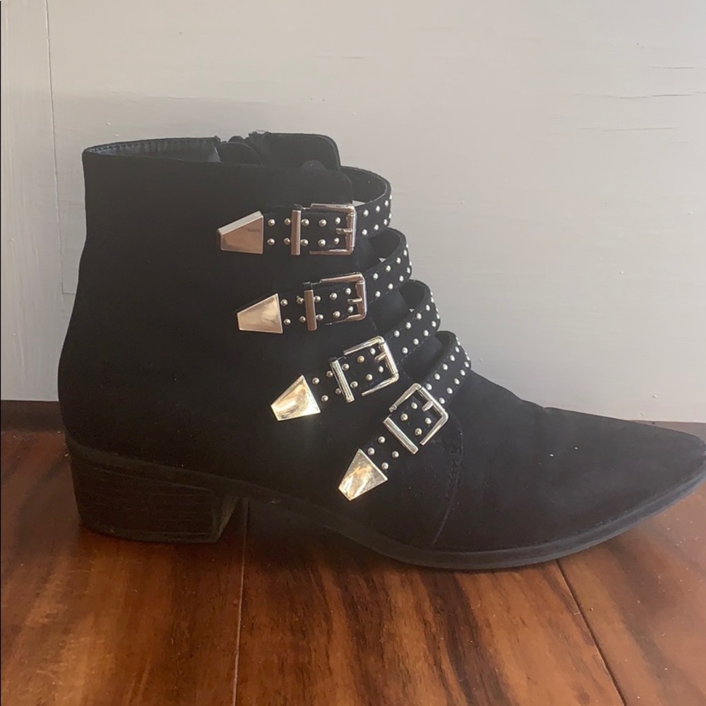 Express stud/buckle booties